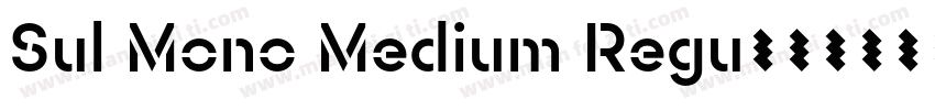 Sul Mono Medium Regu字体转换